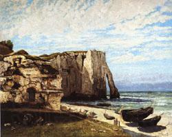 Gustave Courbet The Cliff at Etretat after the Storm Norge oil painting art